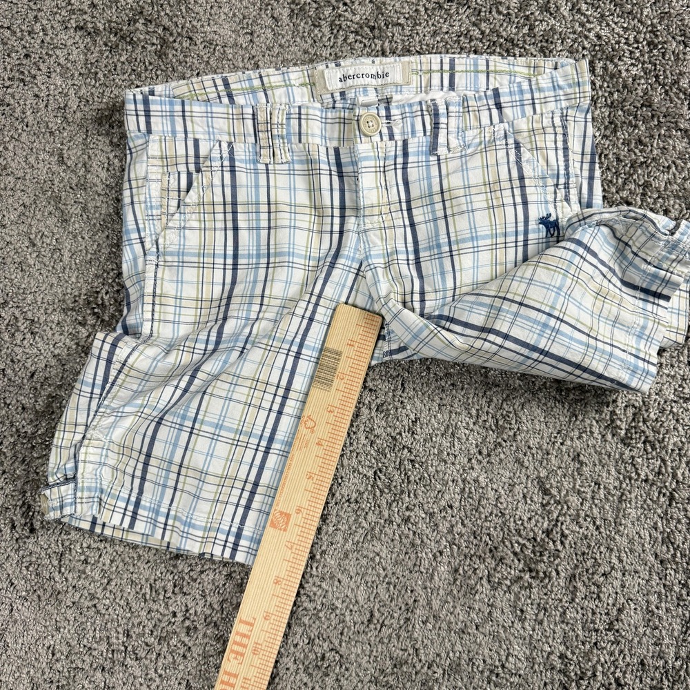 Y2K Abercrombie Girls Bermuda Shorts 12 Y2K Cotton Preppy Old Money 2000s - Picture 11 of 14